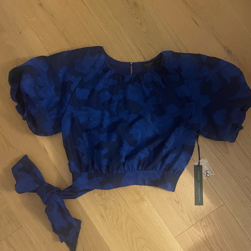 HOUSE OF HARLOW 1960 x REVOLVE Isabel Top in Cobalt